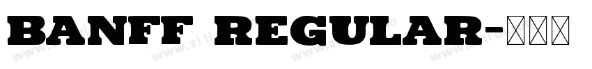 Banff Regular字体转换